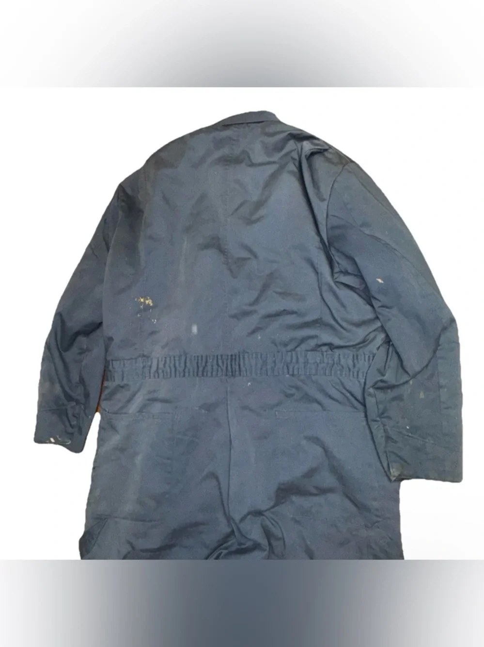 Vintage‎ Dickies Insulated Coveralls Navy Talon Zipper Quilted Lined Thrashed XL